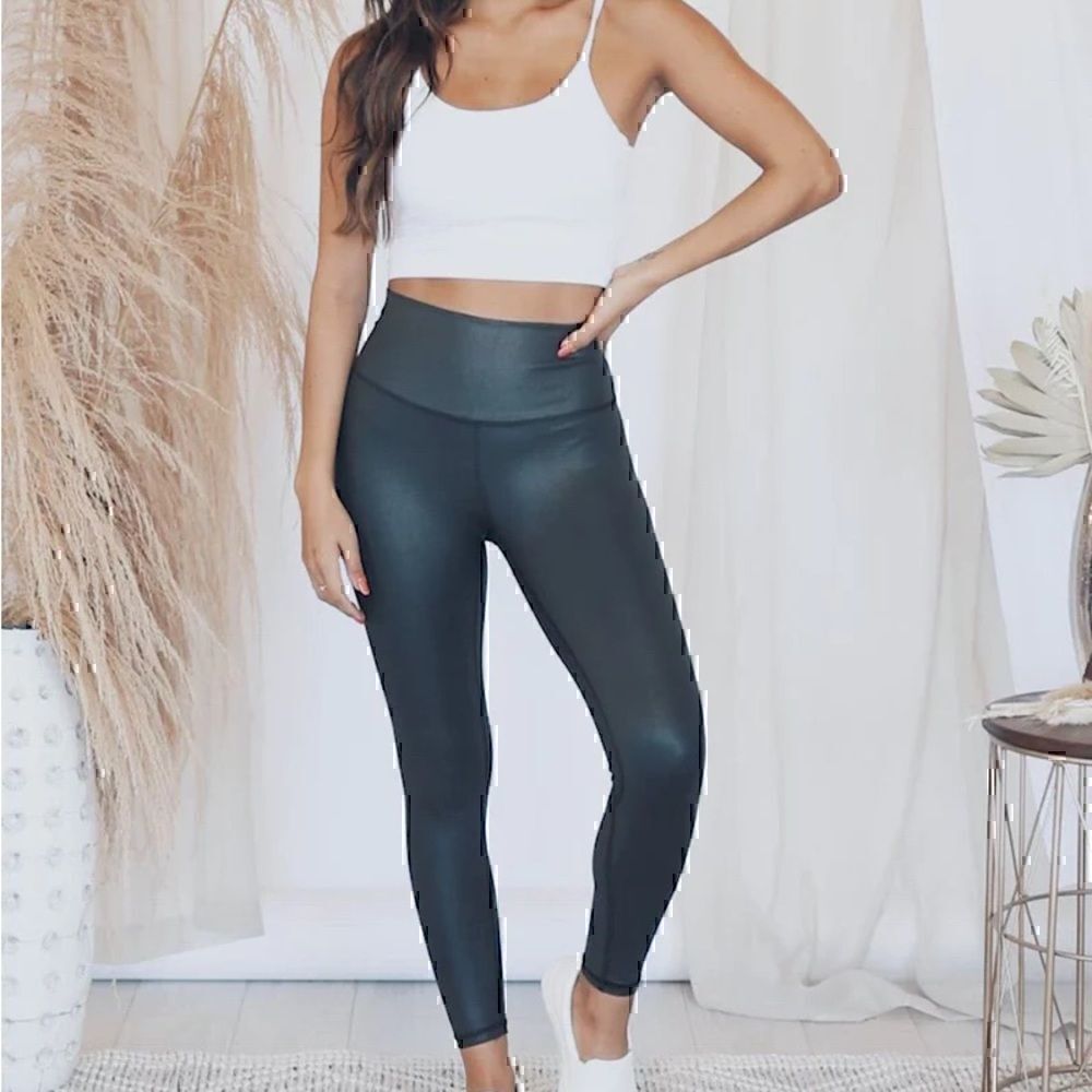 Pink Lily Boutique Faux Leather Leggings